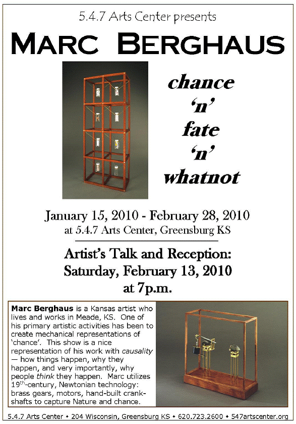 [Marc Berghaus Show, 5.4.7 Art Gallery, Greensburg, KS, 2010]