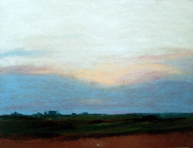 [painting:
Cool Evening, by Steven Ray, Dodge City, KS; copyright 2003]