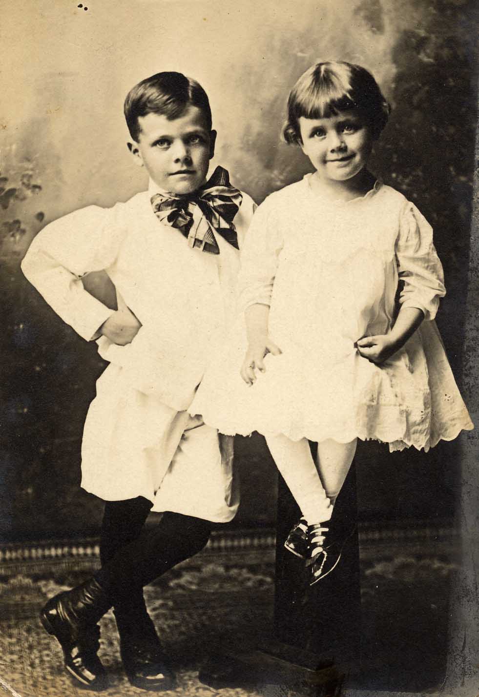 [Photo: Dorothy and her brother
Ralph.]