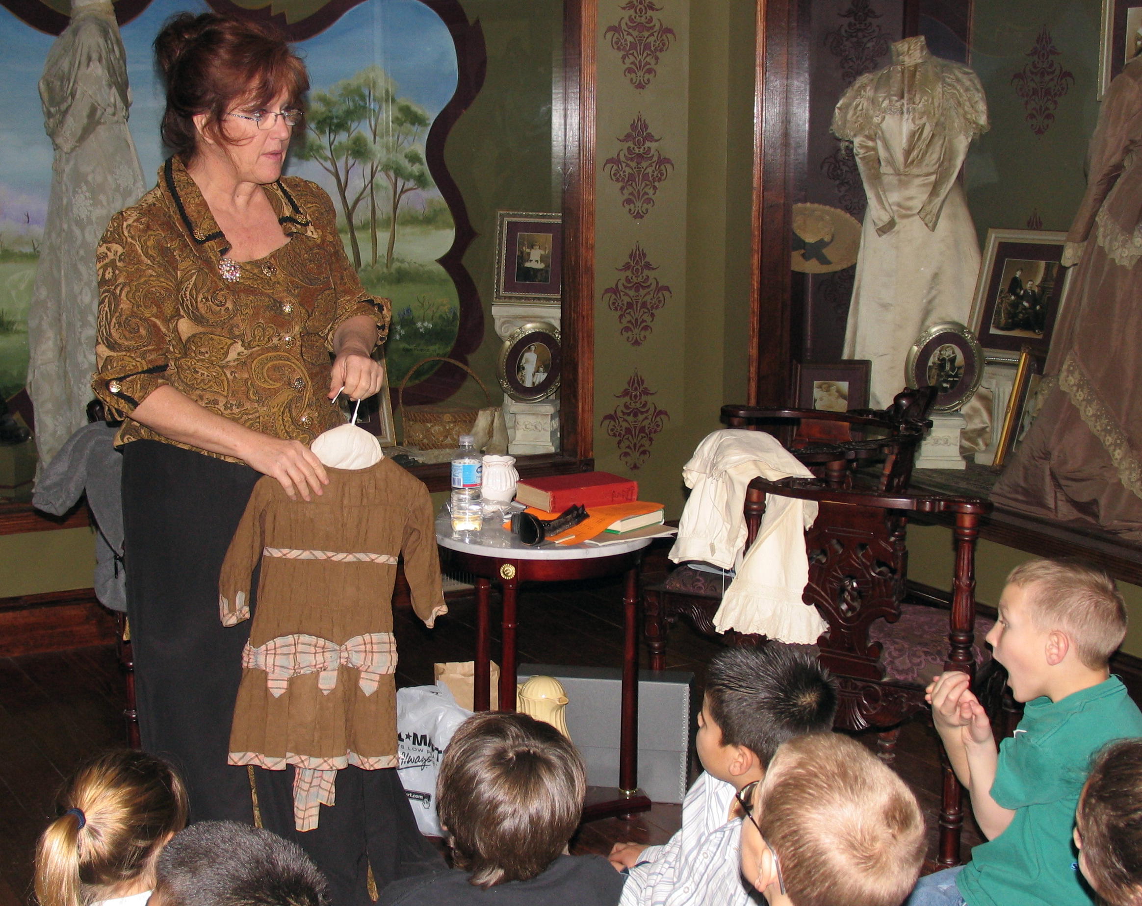 [photograph: Boot Hill fills with students each Kansas Day. Courtesy: Boot Hill Museum]