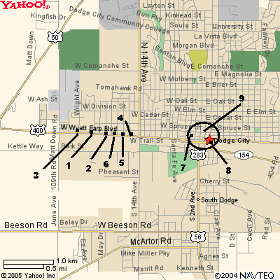 Old Dodge City Historic District Map