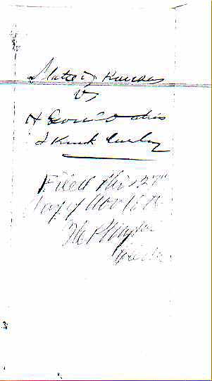 Document: Cover, Earp Deposition