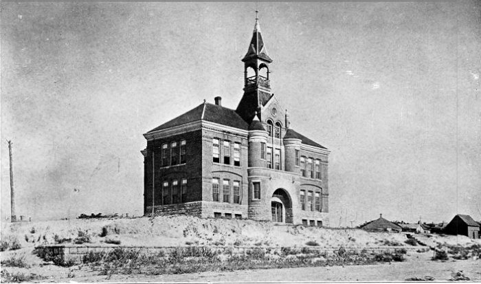[Third Ward School on Famous Boot Hill]
