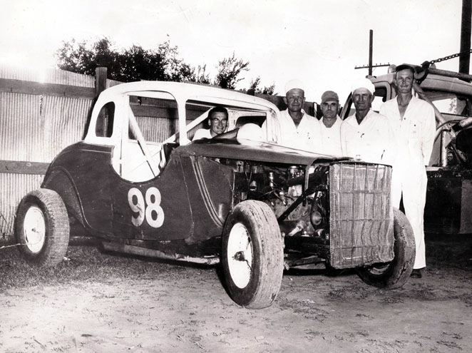 [photograph: 1956 Trophy Dash Champion Team, McCarty
Speedway, Wright Park, Dodge City, KS.]