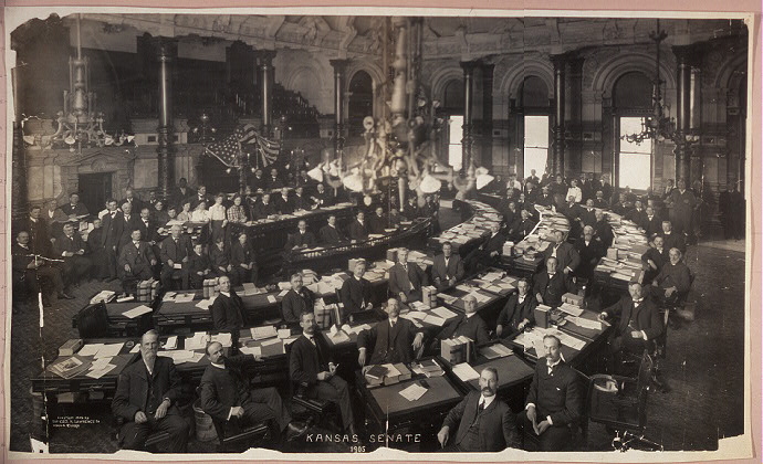 [photograph: Kansas Senate, 1905. All rights reserved, Kansas Heritage Group]